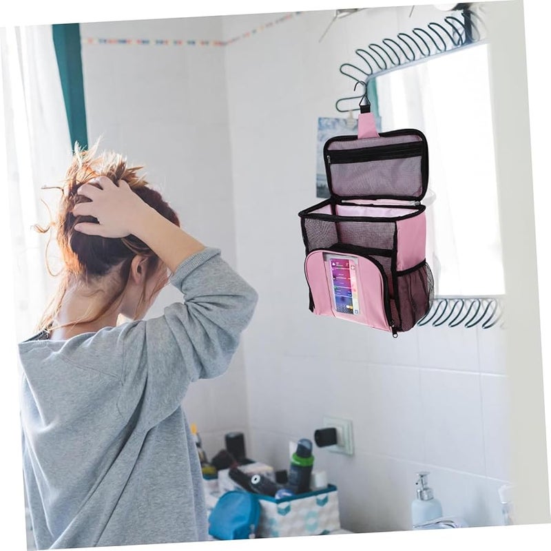 Large Hanging Toiletry Bag Portable Travel Organizer For Bathroom Shower College Durable Space Saving - Image 5